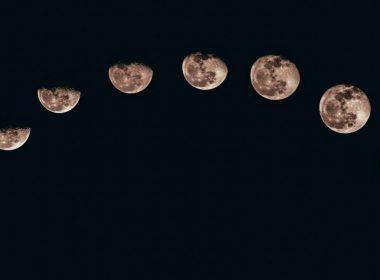 imagen de varias lunas